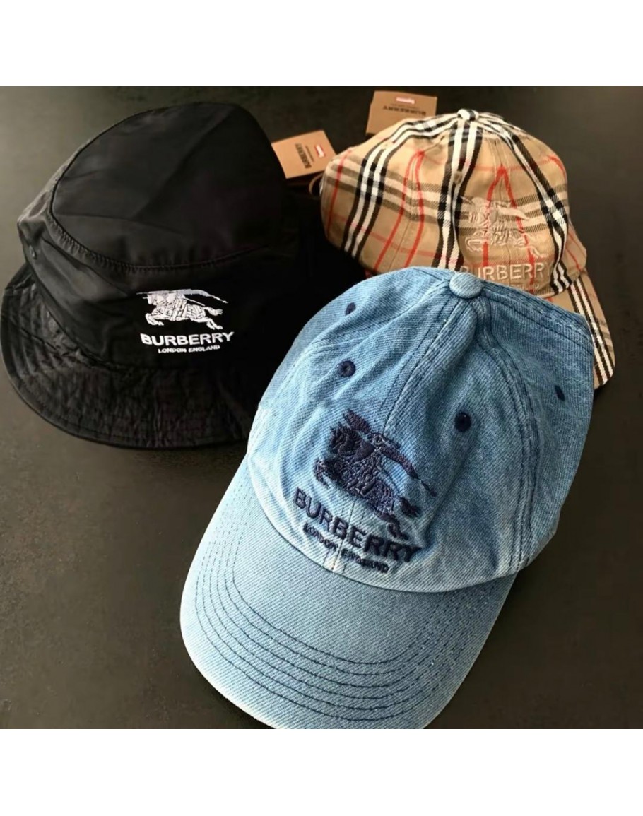 Supreme Burberry Denim 6-Panel